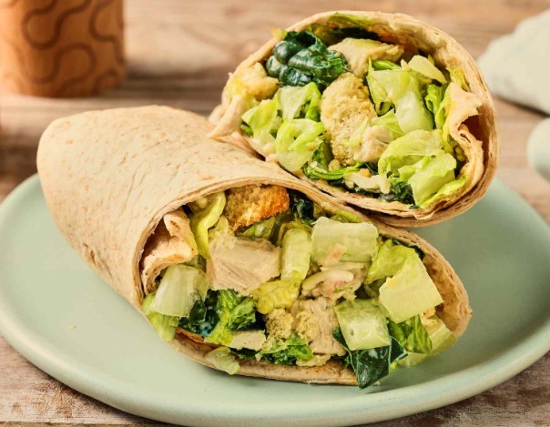 Chicken Caesar Salad Wraps