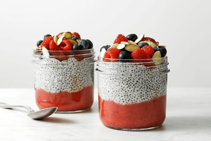 Chia Seed Pudding with Fresh Fruit