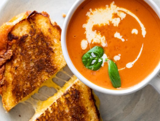 Grilled Cheese and Tomato Soup
