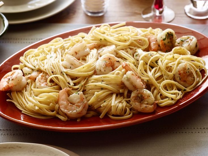 Shrimp Scampi with Linguine